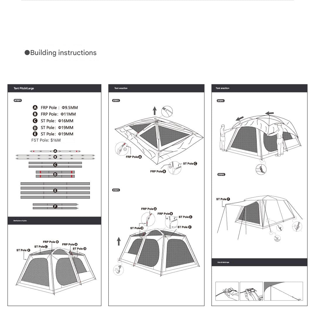 Vadalido Mountain Villa 4-6 Person Tent