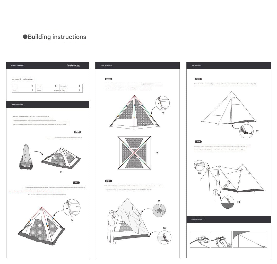 Vidalido Instant Up Pyramid 2-4 Person Tent