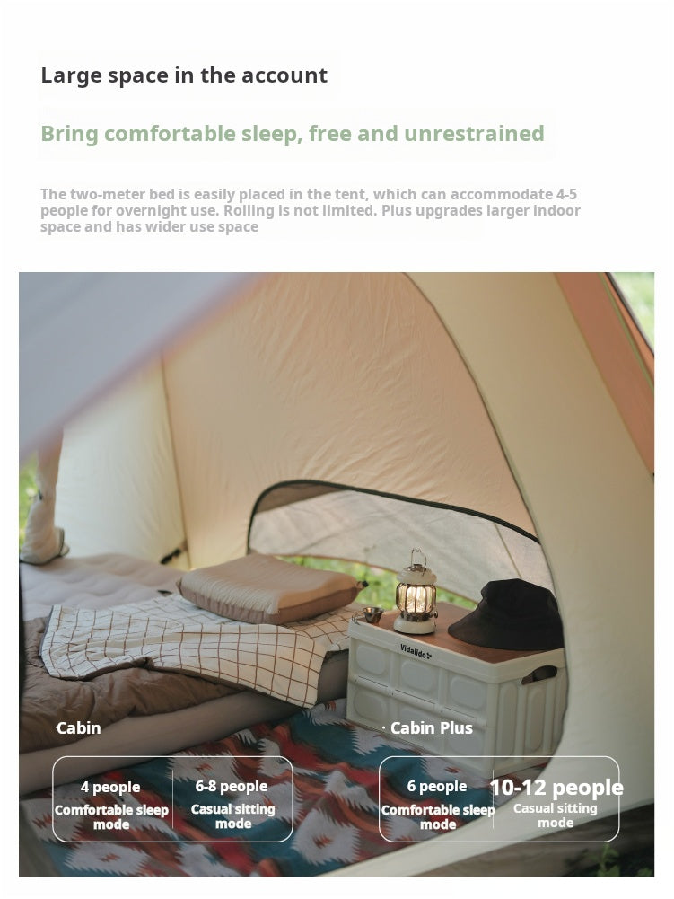 Vadalido Cabin Instant Up 2-4 person Tent
