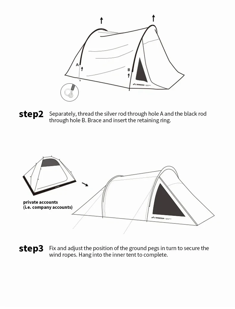 Shine Trip Lightweight Tunnel Tent-4P