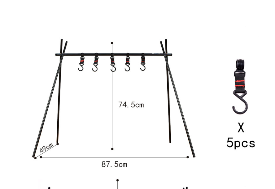 Shine Trip Camping Folding Triangle Hanging Rack