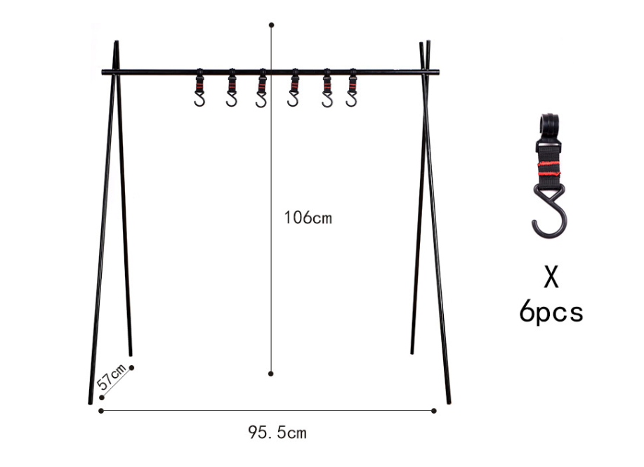 Shine Trip Camping Folding Triangle Hanging Rack