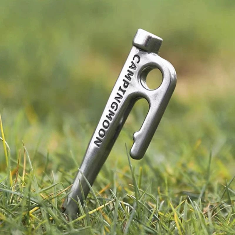 Campingmoon Silver Forged Pegs 4-pieces 20cm-30cm