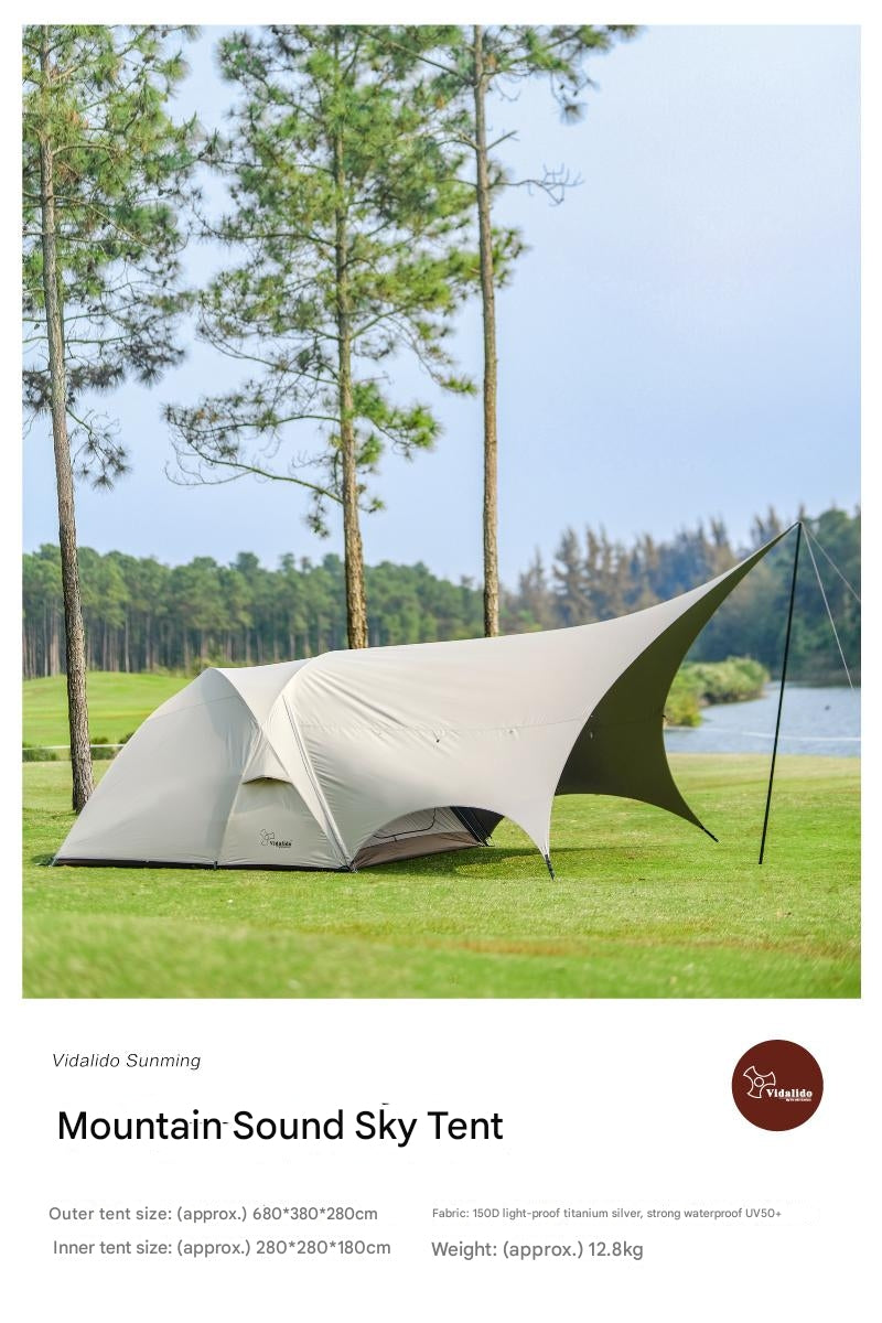 Vadalido “ Mountain Sound ” Integrated Swning Tent For 4-6 Person