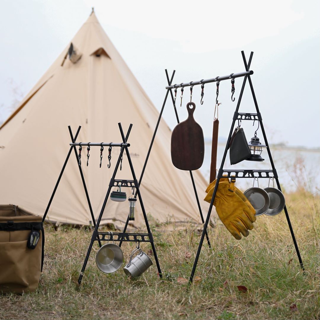 Shine Trip Camping Folding Triangle Hanging Rack