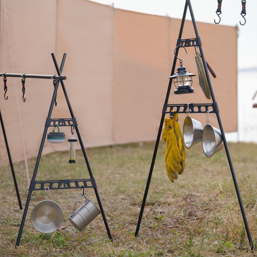 Shine Trip Camping Folding Triangle Hanging Rack