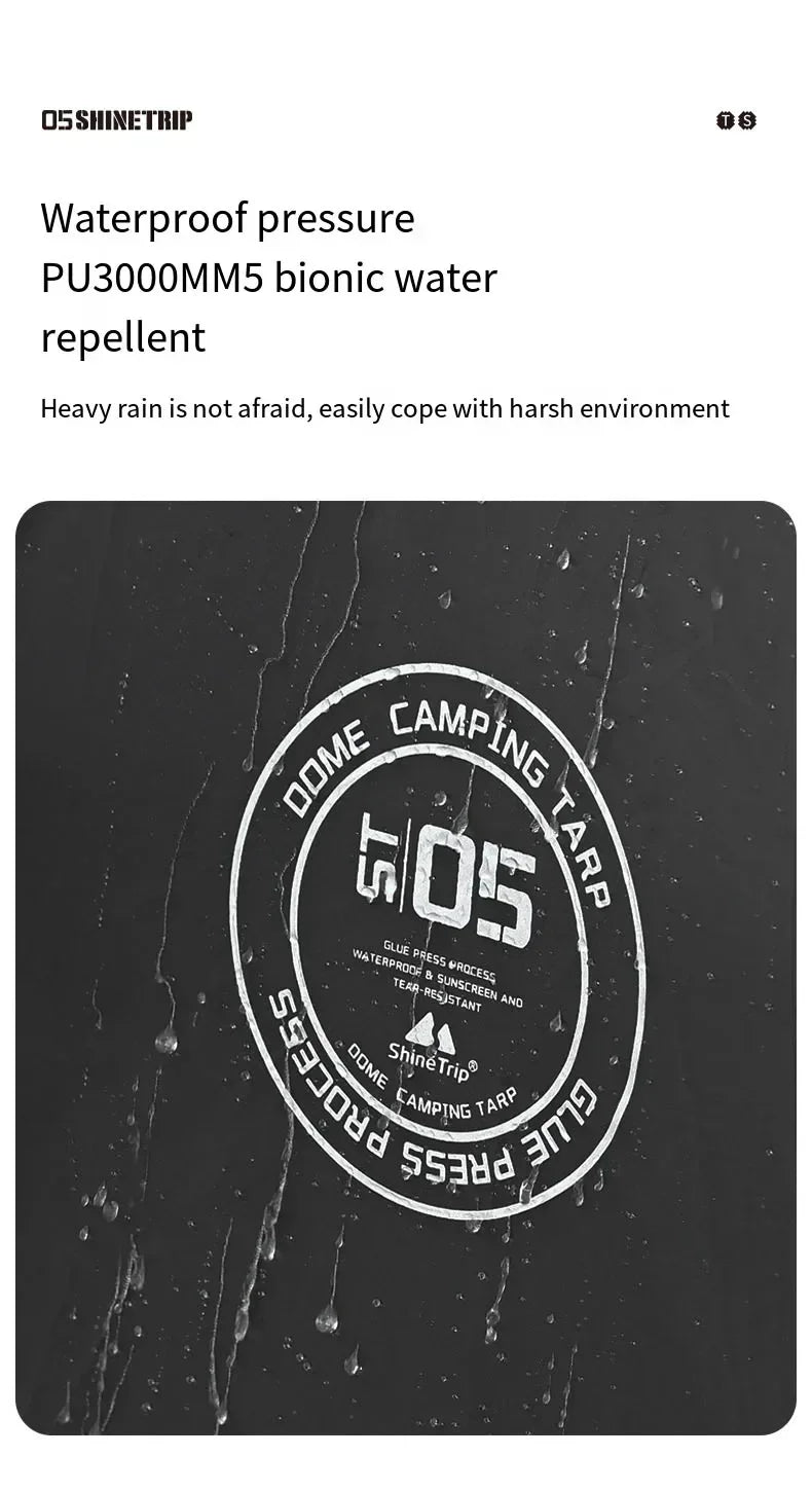 Shine Trip Large Dome Awning 4M×4M