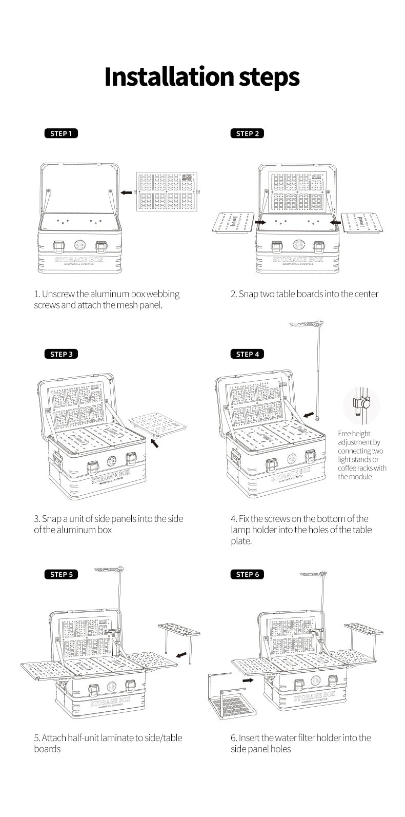 Shine Trip Outdoor Camping Storage Box-Basic Version