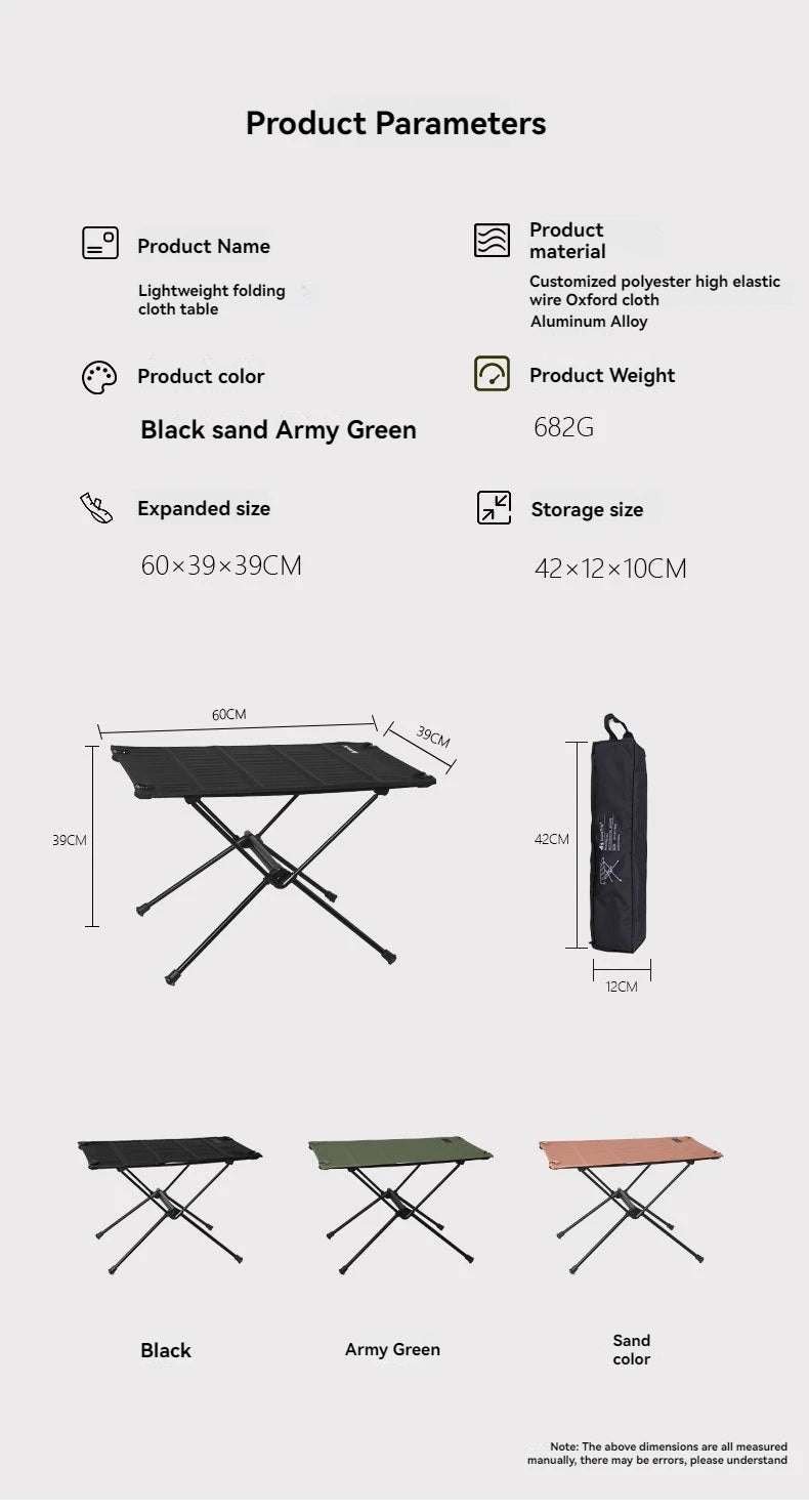 Shine Trip Portable Cloth Folding Table