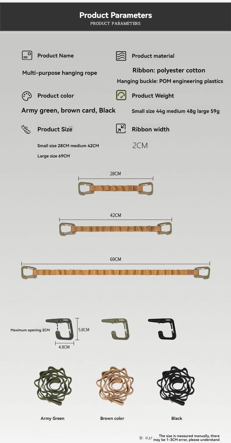 Multi-purpose hanging rope