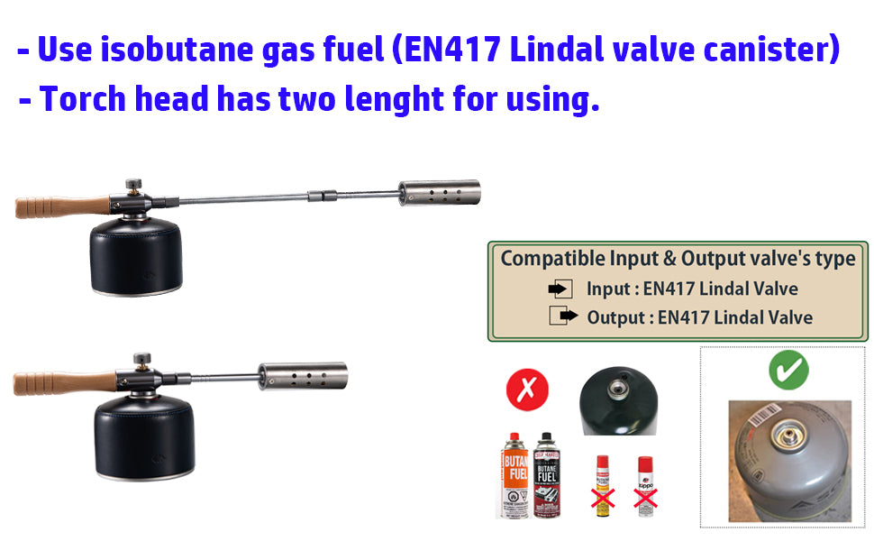 Campingmoon Dual Fuel Grill Torch