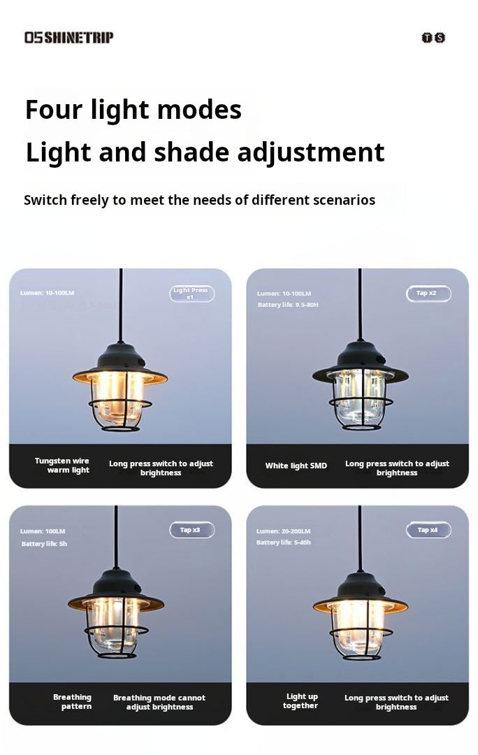 Shine Trip 200 Lumen camping Lantern