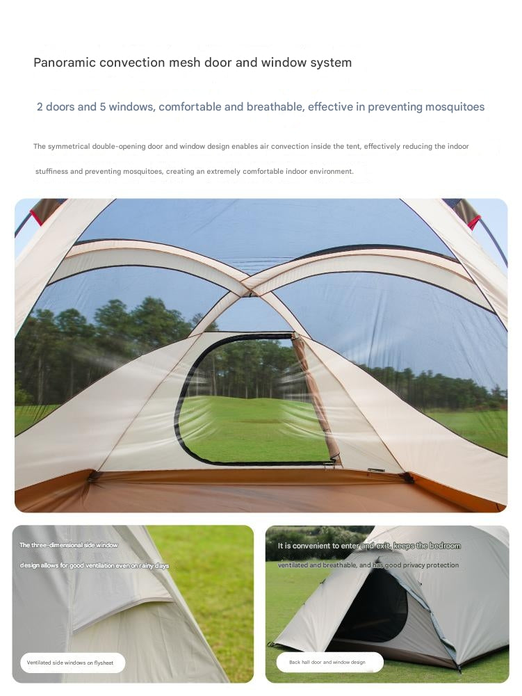 Vadalido “ Mountain Sound ” Integrated Swning Tent For 4-6 Person