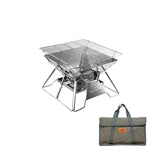 Campingmoon Portable Stainless Steel Camping Fire Pit (MT-2)